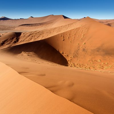 Sand Dune Landscape at Sossusvlei in the Namib Desert, Namibia, Africa